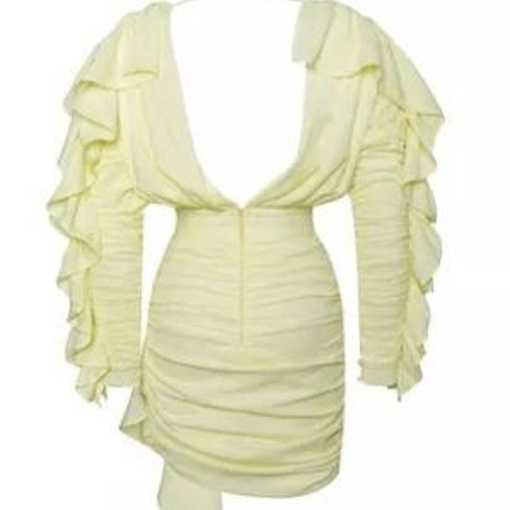Yellow Ruffle Dress - Picture 6 of 7